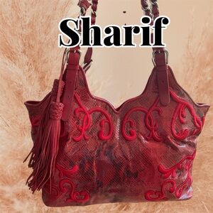Sharif Boho Leather Shoulder Bag